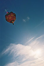 Balloon taking off