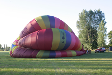 Inflating the balloon
