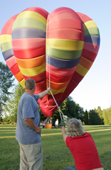 Steadying the balloon