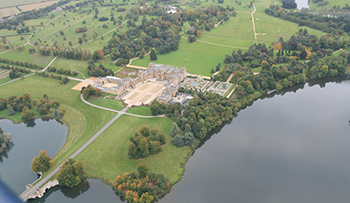 Blenheim Place from a hot air balloon flight